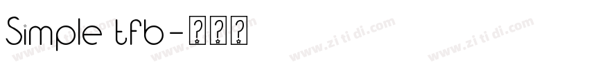 Simple tfb字体转换